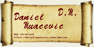 Daniel Muačević vizit kartica